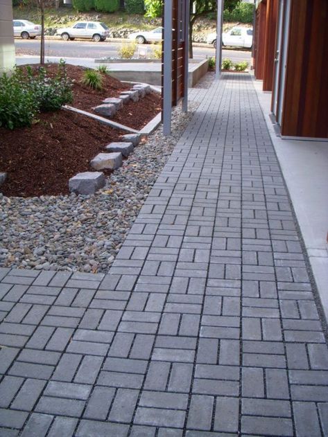 Pool Patio Pavers, Outdoor Patio Pavers, Permeable Pavers, Paver Designs, Walkway Landscaping, Patio Pavers Design, Paving Design, Paver Walkway, Driveway Design