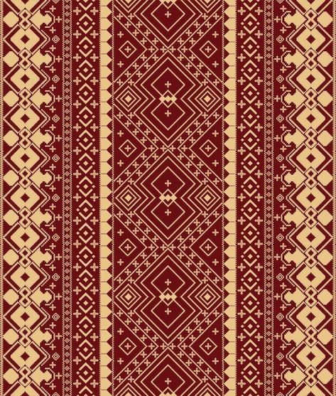 Traditional ethnic songket pattern motif... | Premium Vector #Freepik #vector #background #pattern #vintage #gold Tenun Pattern, Songket Design, Ethnic Design Pattern, Songket Pattern, Etnic Pattern, Fabric Texture Seamless, Traditional Background, Background Traditional, Brand Guidelines Design