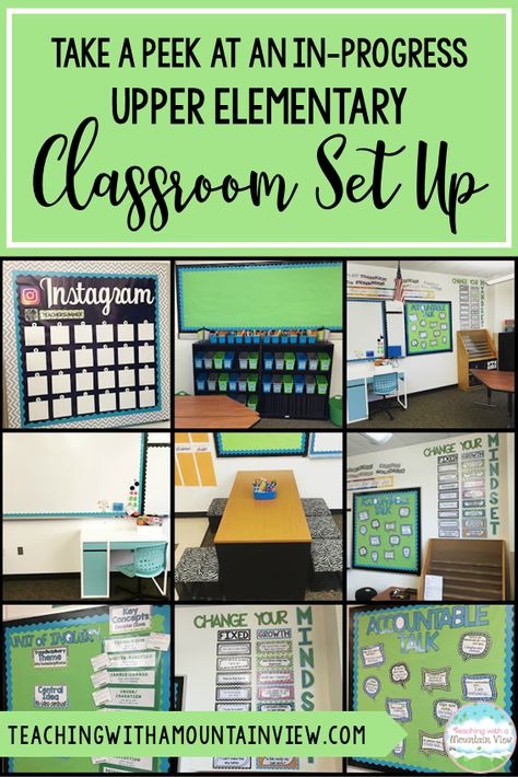 Upper Elementary Classroom Setup, 4th Grade Classroom Setup, Fifth Grade Classroom, Intermediate Classroom, Classroom Setup Elementary, Elementary Classroom Decor, 5th Grade Classroom, Ela Classroom, Third Grade Classroom