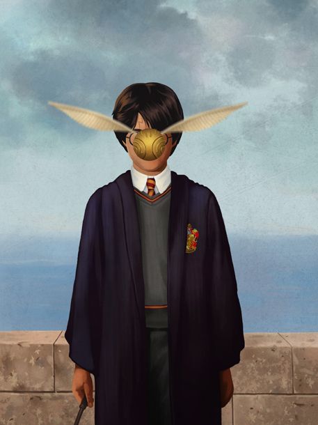 this is pretty cool. I guess it'd be harry magritte. lol, I'm super funny #Iknow #harrypotter #magritte Art Harry Potter, Harry Potter Painting, Art Geek, Behind Blue Eyes, René Magritte, Potter Art, Art Parody, Rene Magritte, Harry Potter Love