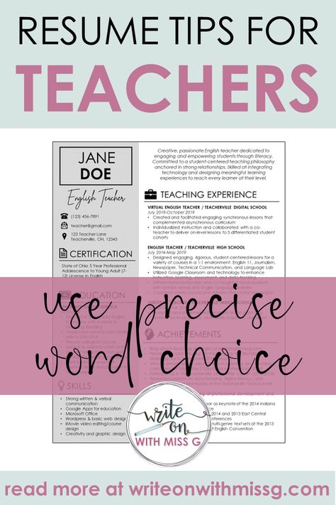 How to create a teacher resume | 10 tips to make your teacher resume stand out | Teacher resume examples, templates, writing advice, and more | Teacher resume and cover letter | Resume tips for teachers | How to write a resume | Education Resume Examples, Kindergarten Teacher Resume, Letter Of Introduction Teacher Job, Resume For Teachers, Teacher Resume Examples Experienced, Teacher Portfolios For Interviews, Teacher Cover Letter, Teaching Resume Examples, Interview Portfolio