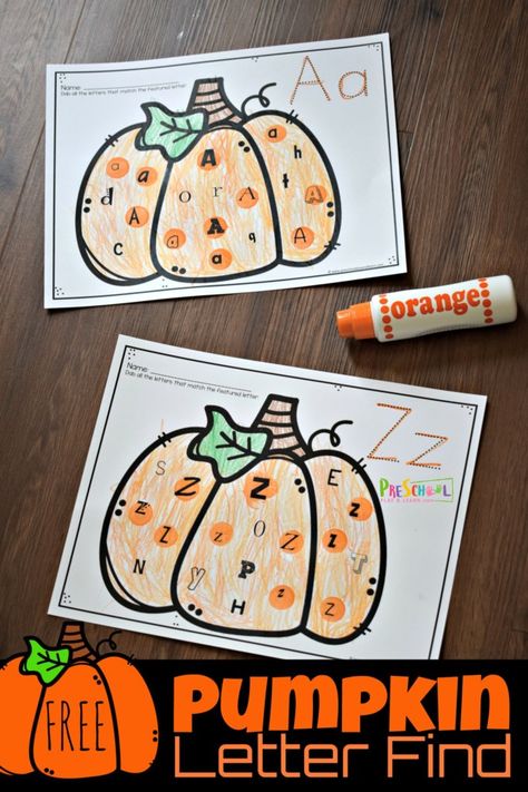 Pumpkin Science Experiment, Pumpkins Preschool, Pumpkin Science, Preschool Crafts Fall, Halloween Science, Fall Preschool Activities, Pumpkin Activities, Letter Find, Halloween Preschool