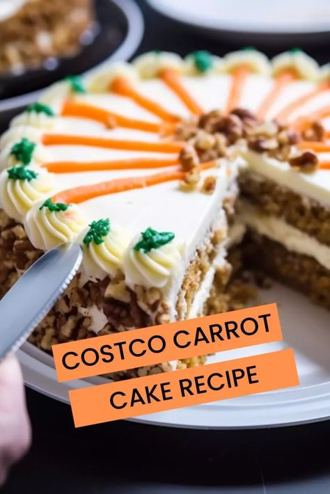 Last Updated on September 30, 2023 Carrot cake has been a popular dessert and appetizer item at the Costco food court for many years. It’s perfect for any occasion or just as an indulgent snack. From its spiced aroma to its sweet and nutty flavor, this classic cake is sure to please. It’s also incredibly ... <a title="Costco Carrot Cake Recipe – Hungarian Chef" class="read-more" href="https://hungarianchef.com/costco-carrot-cake-recipe/" aria-label="More on Costco Carrot Cake Rec... Jamaican Carrot Cake Recipe, Easter Carrot Cake, Publix Bakery, Moist Carrot Cake, Homemade Carrot Cake, Moist Carrot Cakes, Best Carrot Cake, Popular Desserts, Carrot Cake Recipe