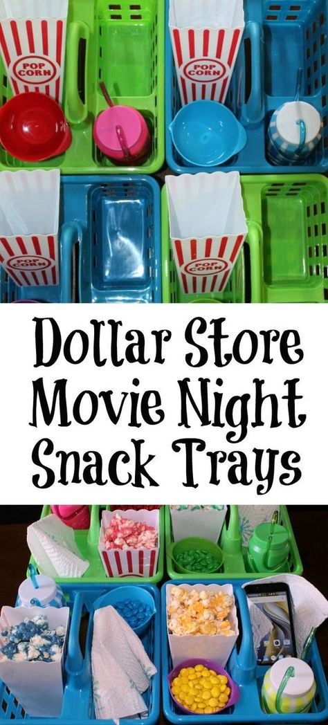 Backyard Movie Seating Ideas, Diy Movie Snack Tray, Movie Night Tray Ideas, Movie Night Must Haves, Outdoor Movie Night Food Ideas, Movie Night Seating Ideas, Movie Day At School, Girls Movie Night Ideas, Dollar Tree Movie Night