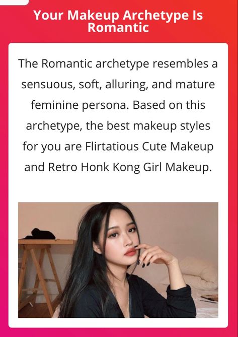 Romantic Makeup Archetype, Romantic Archetype Makeup, Natural Archetype Makeup, Archetype Makeup, Dear Peachie Makeup, Romantic Archetype, Makeup Archetypes, Makeup Quiz, Theatrical Romantic Style