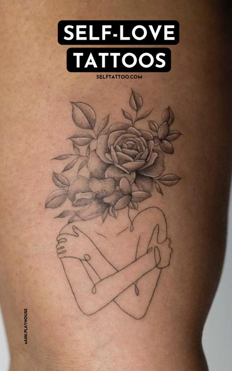 Tattoos To Show Growth, Womens Saying Tattoos, Acceptance Tattoos For Women, Becoming Tattoo Ideas, Inspiring Women Tattoo, Confidence Symbol Tattoos For Women, Strong Woman Tattoos Ideas, Finding Your Way Tattoo, Community Tattoo Ideas