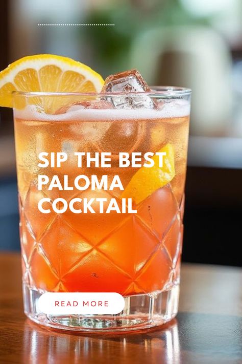 Looking for the perfect cocktail for a sun-soaked day? The Paloma cocktail is the refreshing drink you need! Made with tequila and grapefruit soda, this zesty Highball started gaining popularity in Mexico way back in the 1950s and remains a go-to for summer sipping. Its tart yet slightly sweet flavor is like a vacation in a glass. Perfect for backyard parties, serving with confidence, or simply enjoying on a quiet evening, this easy cocktail recipe is all you need to impress your friends or treat yourself. Paloma Cocktail Tequila, Easy Cocktail Recipe, Frozen Daiquiri, Collins Cocktail, Daiquiri Cocktail, Paloma Cocktail, Tequila Margarita, Backyard Parties, Grapefruit Soda