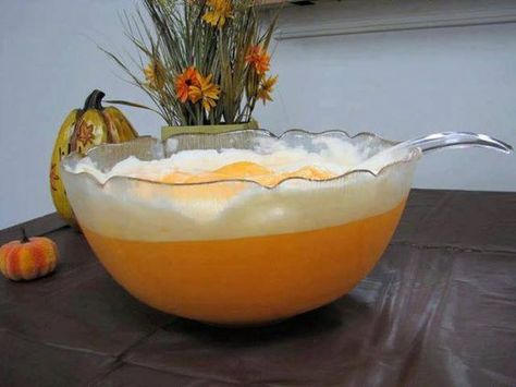 1 Quart Orange Sherbet 1 Quart Vanilla Ice Cream 1 Liter Of Sprite or 7-Up. 1 Can Of Cream Soda. Pour 1 Liter Sprite or 7-Up Into A Large Punch Bowl. Scoop Softened Sherbet and Vanilla Ice Cream In… Dreamsicle Punch, Creamsicle Punch, Orange Punch Recipes, Orange Punch, Sherbet Punch, Party Punch Recipes, Orange Dreamsicle, Rabbit Birthday, Christmas Punch Recipes