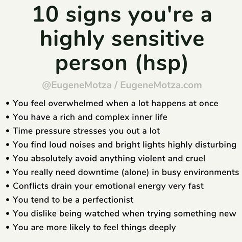 Highly Sensitive Person Traits, Noise Sensitivity, Fast 8, Emotional Energy, Doing Your Best, Sensitive Person, Trying Something New, Highly Sensitive People, Infp T