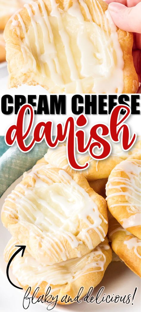 Danish Recipe From Scratch, Cheese Danish Recipe From Scratch, Easy Cream Cheese Danish Recipe, Easy Cream Cheese Danish, Cream Cheese Danish Recipe, Cheese Danish Recipe, Cream Cheese Pastry, Danish Recipe, Danish Dough