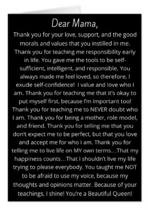 Mom Paragraphs From Daughter, Thankful For Mom Quotes, Thank You Mother, Dear Family Quotes, Meaningful Quotes For Mom From Daughter, Words For Mom Birthday, Black Mom Birthday Gifts, What To Do For My Moms Birthday, Greetings For Mothers Birthday