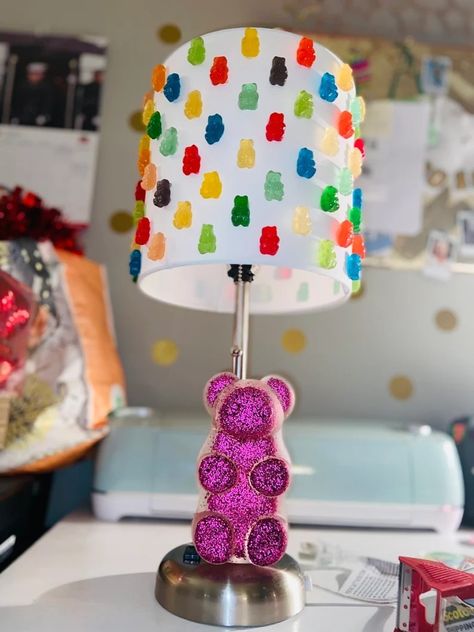 Gummy Bear Lamp, Bear Lamp, Kids Desks, Kids Room Furniture, Book Room, Resin Wall Art, Cool Lamps, Glitter Confetti, Icarly