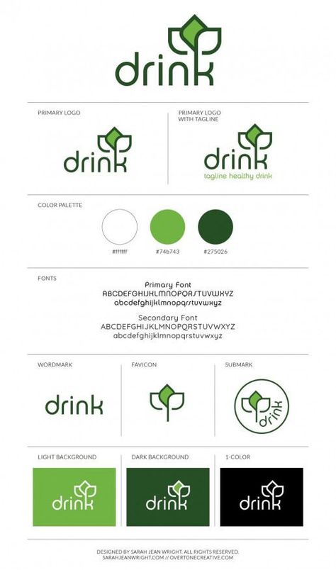 Behance Presentation, Logo Layout, Logo Design Presentation, Type Of Logo, Logo Guidelines, Drink Logo, Logo Youtube, Logo Instagram, Inspiration Logo Design