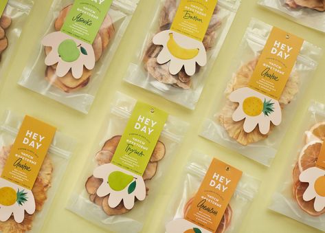 Herbal Candy, Hey Day, Fruit Chips, Snacks Packaging, Chip Packaging, Packaging Snack, Snack Packaging, Fruit Chip, Snack Gift