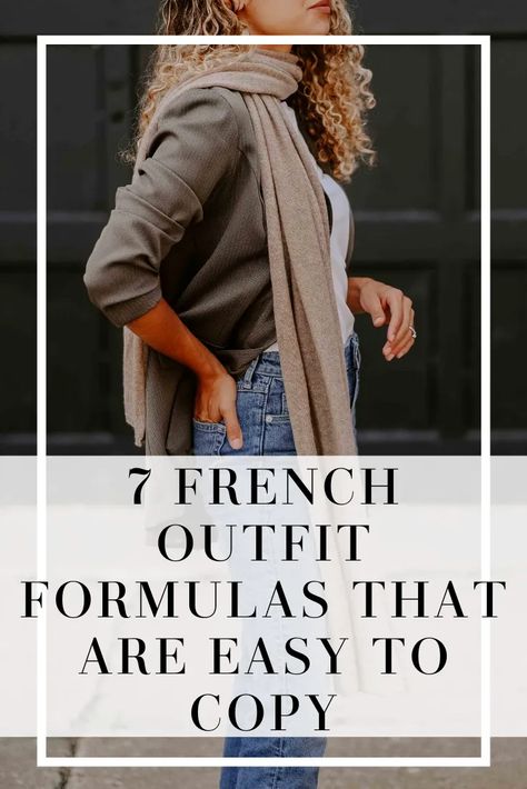 Outfit Formulas Women, French Outfits, French Style Clothing, French Inspired Fashion, French Capsule Wardrobe, French Chic Fashion, Parisian Outfits, French Clothing, French Couture