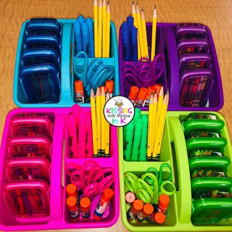 It’s no surprise I’ve been obsessed with caddy organization as of late and I’ve learned some helpful tips! Then I see thus by… Kindergarten Organization, Classroom Hacks, Teaching Organization, Classroom Organisation, Kindergarten Lesson Plans, 2nd Grade Classroom, Kindergarten Lessons, First Grade Classroom, New Classroom