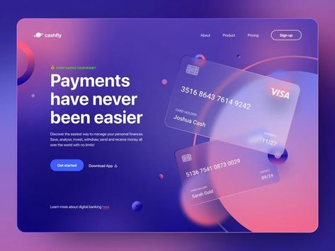 Fintech Website Design, Playbook Design, Fintech Design, Cv Website, Ui Design Trends, Bank Design, Ui Design Website, Web Ui Design, Website Design Layout