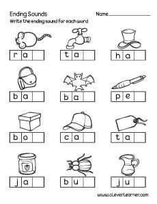 Ending sounds worksheet for preschool Jrkg Worksheet English, Ending Sounds Kindergarten, Ending Sounds Worksheets, Sounds Worksheet, Preschool Phonics, Ending Sounds, Phonics Worksheets Free, Cvc Words Worksheets, Cvc Words Kindergarten