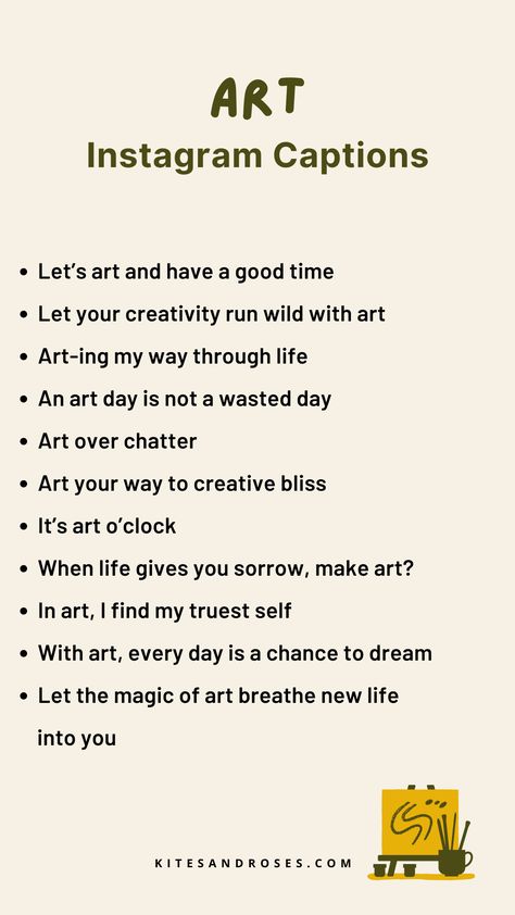 Looking for art captions? Here are the quotes and sayings that celebrate the power of imagination. Art Related Captions, Art Is Quotes, Art Date Caption, Caption On Art Work, Calligraphy Captions For Instagram, Aesthetic Art With Quotes, Insta Caption For Artwork, Aesthetic Quotes For Artist, Creative Qoute Post