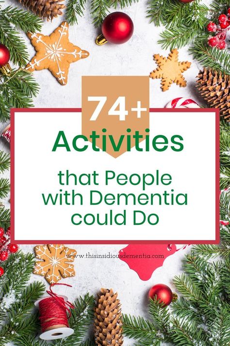 Christmas Activities For Adults, Elderly Activities Crafts, Senior Living Activities, Cognitive Impairment, Nursing Home Activities, Alzheimers Activities, December Activities, December Crafts, Easy Holidays Crafts