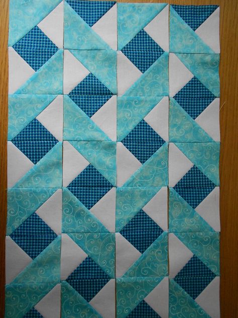 Twisted Ribbons block. Twisted Quilt Block Patterns, Homemade Quilts Ideas, Twisted Ribbon Quilt Pattern, Amish With A Twist Quilt Patterns, Hst Quilt Patterns, Celtic Twist Block, Accuquilt Blocks, 12.5” Quilt Block Pattern, Simple Quilt Blocks