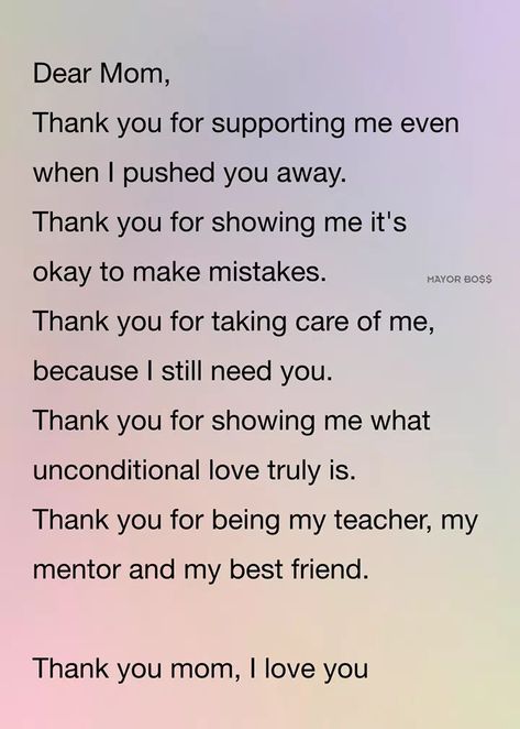 Thank you Mom | Momma quotes, Dear mom, Thank you mom Mum Quotes From Daughter, Birthday Speech, Thank You Mom Quotes, Momma Quotes, Love My Mom Quotes, Letter To My Mom, Love You Mom Quotes, Dear Mom And Dad, Mom Birthday Quotes