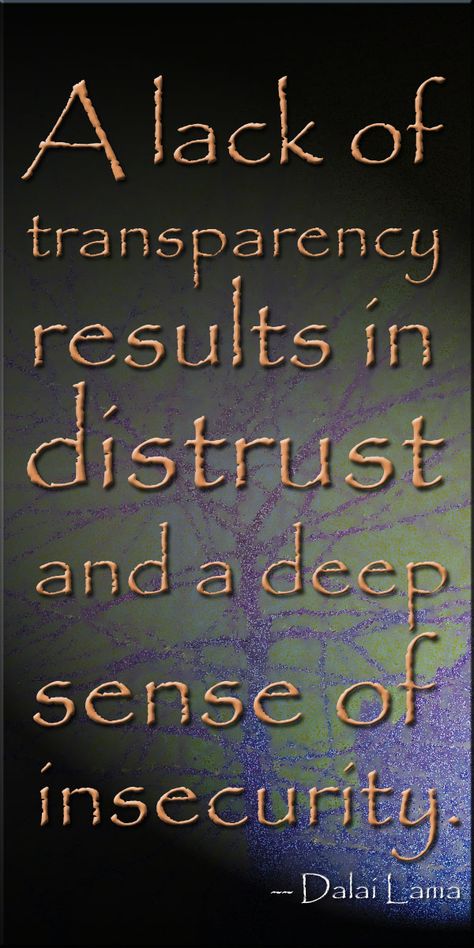 "A lack of transparency results in distrust and a deep sense of insecurity." Dalai Lama Transparency Quotes, Lama Quotes, Dalai Lama Quotes, Quotes About Everything, Life Philosophy, Words Worth, Knowledge And Wisdom, Dalai Lama, Dali