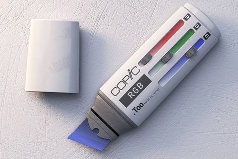 Copic Marker gets reinvented with a RGB slider to create a marker worthy of the future! Facebook Ads Campaign, Ads Campaign, Color Picker, Pen Design, Yanko Design, Facebook Ads, Cool Inventions, Art Tools, Copic Markers