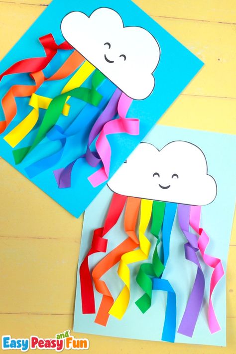 Get ready for a burst of springtime creativity with our Swirly Rainbow Craft for Kids—a perfect spring craft idea for kids! Little ones will love getting hands-on with this colorful paper craft as they twist and twirl to create their own magical rainbows. Cloud With Rainbow Craft, Rainbow Art And Craft, Rainbow Kids Crafts, Rainbow Crafts For Toddlers, Rainbow Craft Ideas, Rainbow Art For Kids, Rainbow Paper Craft, Rainbow Diy Crafts, Rainbow Crafts Preschool