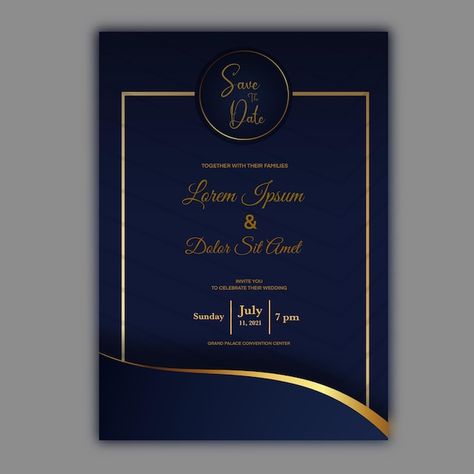 Luxury blue wedding invitation template | Premium Psd #Freepik #psd #luxury-wedding-invitation #elegant-template #elegant-wedding-invitation #wedding-invitation-marriage Luxury Template, Blue Invitation Card, Event Invitations, Digital Invitation Card, Modern Wedding Invitation, Luxury Invitation Card, Fancy Wedding Invitations, Luxury Invitation Design, Free Invitation Cards