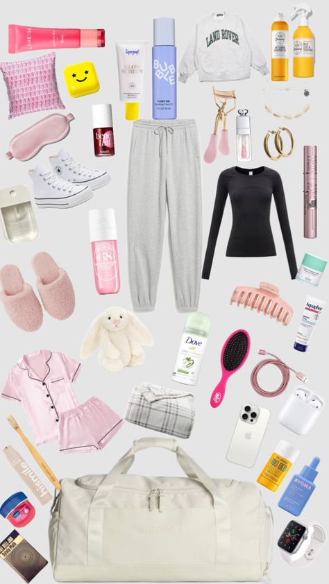 What’s In my sleepover bag?💤👯‍♀️ Sleepover Packing List, Sleepover Bag, Packing List