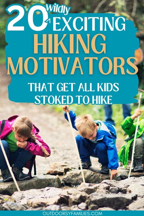 Getting kids motivated to hike doesn't have to be a challenge. Check out these 20 ideas for motivating kids on a hike! Hiking Activities For Kids, Hiking Hacks, Hiking Fall, Kids Hiking, Hiking With Kids, Safari Adventure, Fun Activities To Do, Camp Ideas, Games For Toddlers