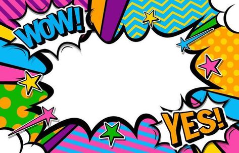 Pop Art Background 8371277 Vector Art at Vecteezy Pop Art Background, Pop Art Decor, 30 Birthday, Pop Art Comic, Kids Frames, Elements Of Art, Retro Art, Art Background, Collage Art