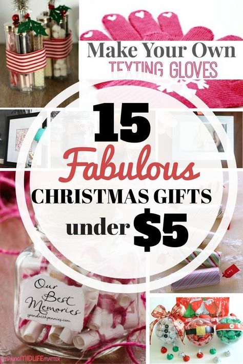 Do you find yourself having a hard time coming up with gifts for the person who has everything? Check out these fabulous ideas for under $5. via @makingmidlife Christmas Gifts Under 5 Dollars, Gifts Under 5 Dollars, Mason Jar Cocktail Gifts, $5 Gift Ideas, Cheap Diy Christmas Gifts, Diy Christmas Gifts For Family, Reindeer Gifts, 5 Dollars, Cocktail Gifts