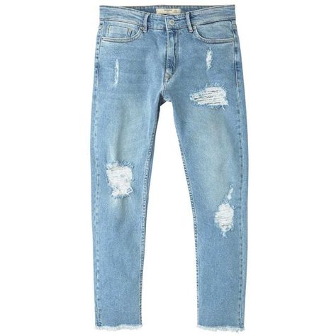 Mens Light Wash Jeans, Jeans Png, Mens Distressed Jeans, Ripped Men, Torn Jeans, Zipper Jeans, Destroyed Jeans, Mango Man, Jeans Men