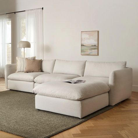 Best Sellers | Article Cloud Sofa Living Rooms, White Sofa Living Room, Future Furniture, Mid Century Modern Sectional, White Sectional, Ikea Couch, Article Furniture, White Couches, Minimalist House