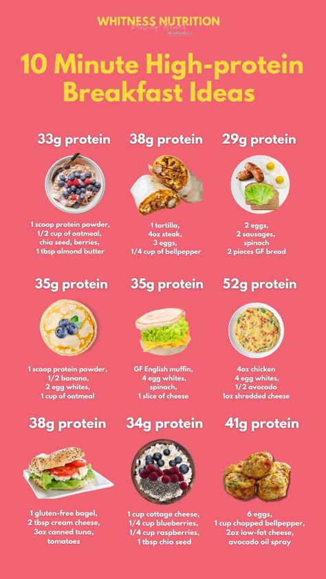 Good High In Protein, Nutrition For Beginners, Healthy Protein Meal Prep Ideas, Healthy High Protein Meal Recipes, Meal Plan Breakfast Healthy, Easy Breakfast With Protein, How To Eat Right, Learn How To Cook Healthy Meals, Highly Protein Breakfast