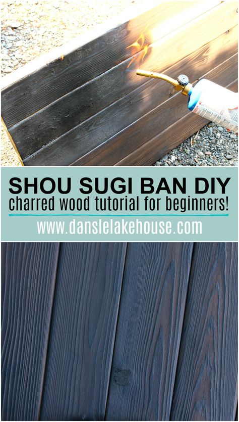 Shou Sugi Ban Diy, Wood Burning Diy, Japanese Wood Burning, Burnt Wood Finish, Torch Wood, Awesome Woodworking Ideas, Wood Burning Techniques, Woodworking Projects Unique, Simple Woodworking Plans