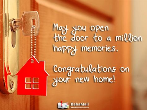 Here's to Many a Happy Memory in Your New Home! House Warming Message, Happy Moving Day, Happy Home Quotes, Housewarming Wishes, New Home Quotes, New Home Wishes, Housewarming Card, Happy New Home, New Home Cards