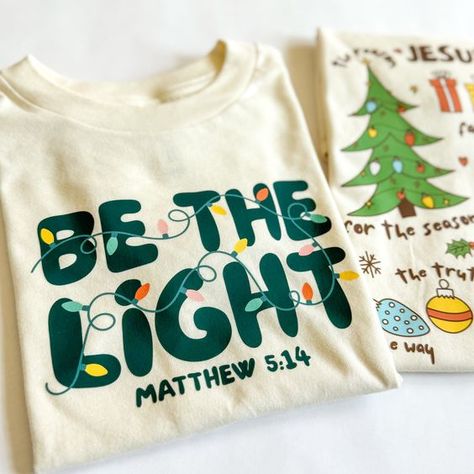 Be the Light - Kids Christmas Unisex Shirt - Black / 5T Christmas t shirt #christmastshirt T shirt #tshirt t-shirt #t_shirt t shirts #tshirts t-shirts #t_shirts T shirt design #tshirtdesign T-shirt designs #t_shirtdesign T shirts designs #tshirtsdesigns 1.13 The Joy Of Christmas Is Family, Cricut Throw Pillows, School Christmas Shirt, Christian School Shirt Designs, Popular Christmas Shirts, Sublimation Shirts Christmas, Christmas Shirts Boys, Cute Christmas T Shirts, Christmas Christian Tshirts