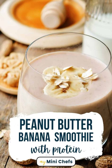 This creamy and delicious Peanut Butter and Banana Protein Shake is loaded with peanut butter, bananas, chocolate and protein powder. It's so good that you'll never know it makes a wholesome breakfast or lunch! Peanut Butter Shake Recipe, Peanut Butter Banana Protein Shake, Protien Smoothies Recipes, Banana Oatmeal Smoothie, Peanut Butter Protein Shake, Banana Protein Shake, Wholesome Breakfast, Peanut Butter Shake, Banana Protein Smoothie