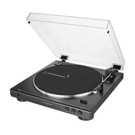 Audio-Technica AT-LP60X-BK Fully Automatic Belt-Drive Stereo Turntable, Black, Hi-Fi, 2 Speed, Dust Cover, Anti-Resonance, Die-Cast Aluminum Platter Audio Technica Turntable, 45 Rpm Adapter, Stereo Turntable, Xmas Wishlist, Audio Technica, High Fidelity, Belt Drive, 45 Rpm, Cast Aluminum