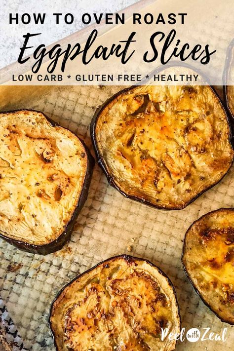 Quick Eggplant Recipes, Roasting Eggplant, Oven Baked Eggplant, Baked Eggplant Recipes, Roasted Eggplant Slices, Ways To Cook Eggplant, Roasted Eggplant Recipes, Oven Roasted Eggplant, Recipe Eggplant