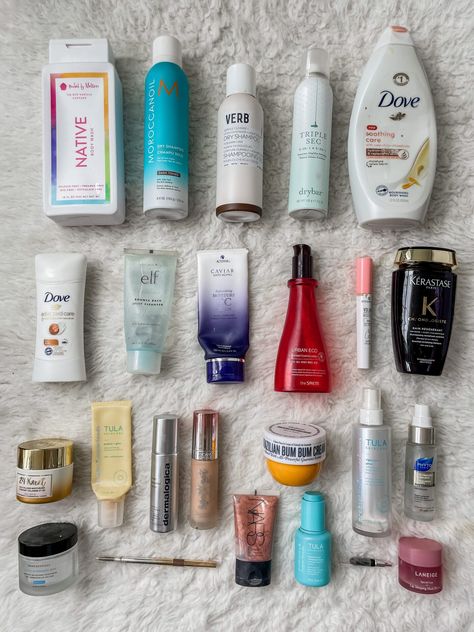 Empty Beauty Products, Empties Beauty Products, Eyebrow Pencil Drugstore, Makeup From Sephora, Moroccanoil Dry Shampoo, Best Drugstore Products, Project Pan, Affordable Skincare, Gel Sunscreen