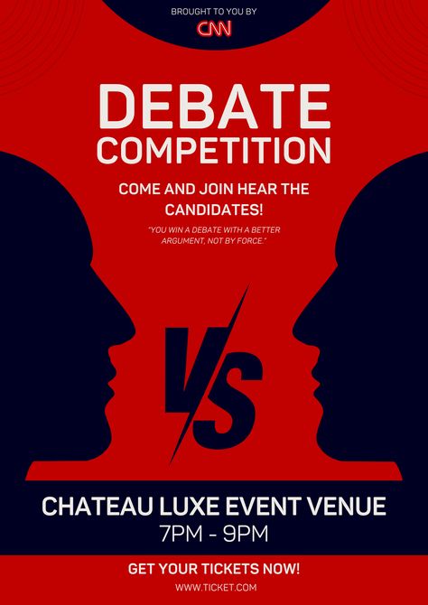 Debate Logo Design, Debate Poster Design Ideas, Debate Competition Poster Design, Poster Politic Design, Debate Competition Poster, Debate Poster Design, Event Poster Design Ideas Creative, Debate Poster, School Event Poster