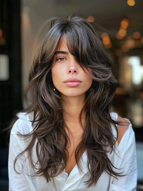 Explore Trending Layered Haircuts for Long Hair Knotless Hairstyles, Woman Braids, Layered Haircuts For Long Hair, Best Haircuts For Men, Hair Korean, Ugly Hair, Braids Knotless, Layered Haircuts For Women, Circle Face