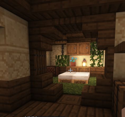 Hobbit Hole Bedroom, Minecraft Bedroom Interior, Bedroom In Minecraft, Minecraft Home, Interior Design Minecraft, Bedroom Interior Ideas, Minecraft House Interior, Interior Minecraft, Minecraft Welten