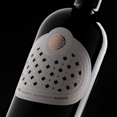 The Labelmaker: Gorun Reserve Wine – Packaging Of The World Wine Label Art, Wine Label Inspiration, Winery Logo, Wine Bottle Label Design, Prosecco Wine, Wine Packaging Design, Wine Logo, Alcohol Packaging, Bottle Label Design