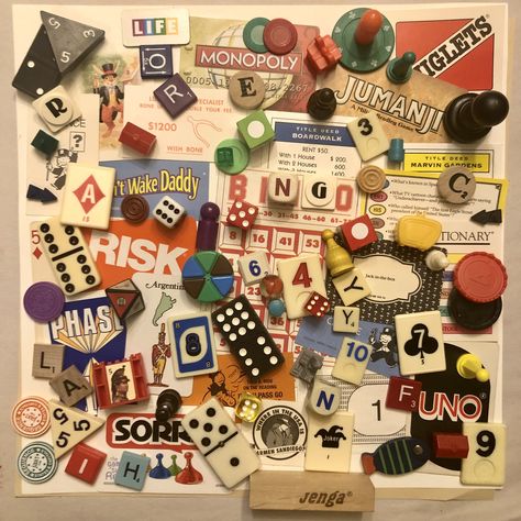 Vintage Games Aesthetic, Ispy Aesthetic, Retro Board Games, I Spy Aesthetic, Ispy Core, Vintage Board Games Aesthetic, Ispy Photography, Playing Board Games Aesthetic, Gaming Collage