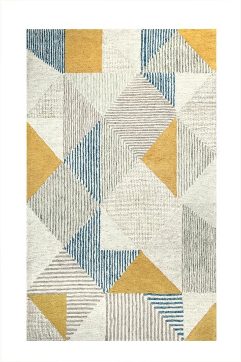 Triangle Texture, Carpet Diy, Carpet Texture, Beige Carpet, Diy Carpet, Yellow Area Rugs, Rug Direct, Grey Carpet, Design Studios